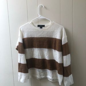 Striped Knit Long-sleeve